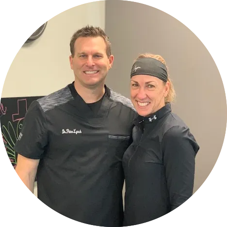 Jan P. with Dr. Peter Lynch at Tri-States Chiropractic